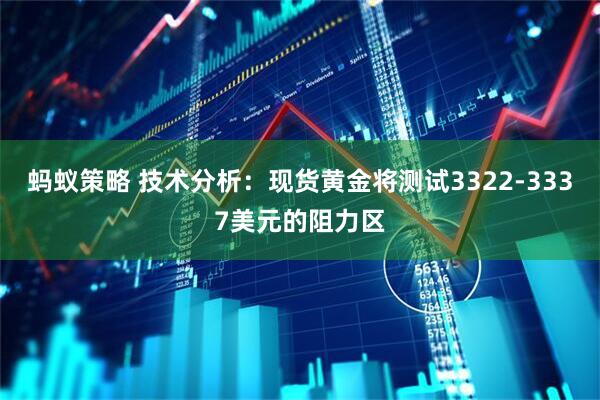 蚂蚁策略 技术分析：现货黄金将测试3322-3337美元的阻力区