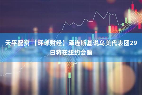天平配资 【环球财经】泽连斯基说乌美代表团29日将在纽约会晤